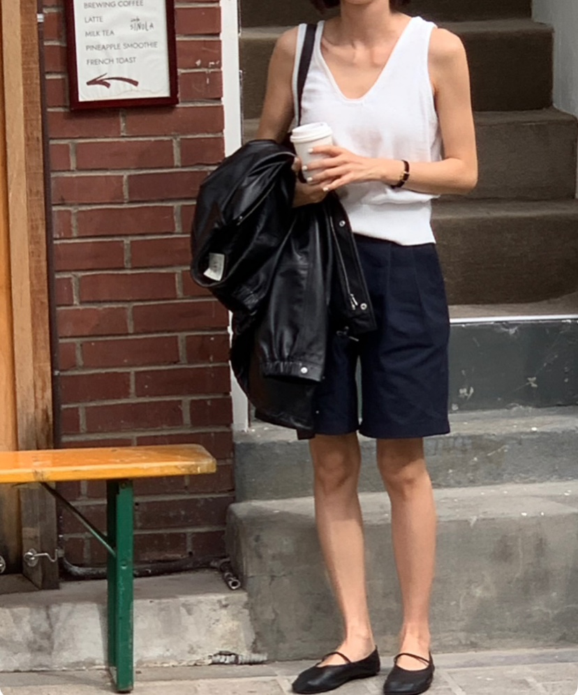 A Flan韓國㊣直郵東大門代購女裝新品時尚推薦熱賣25春夏短褲AFN/A Flan短褲