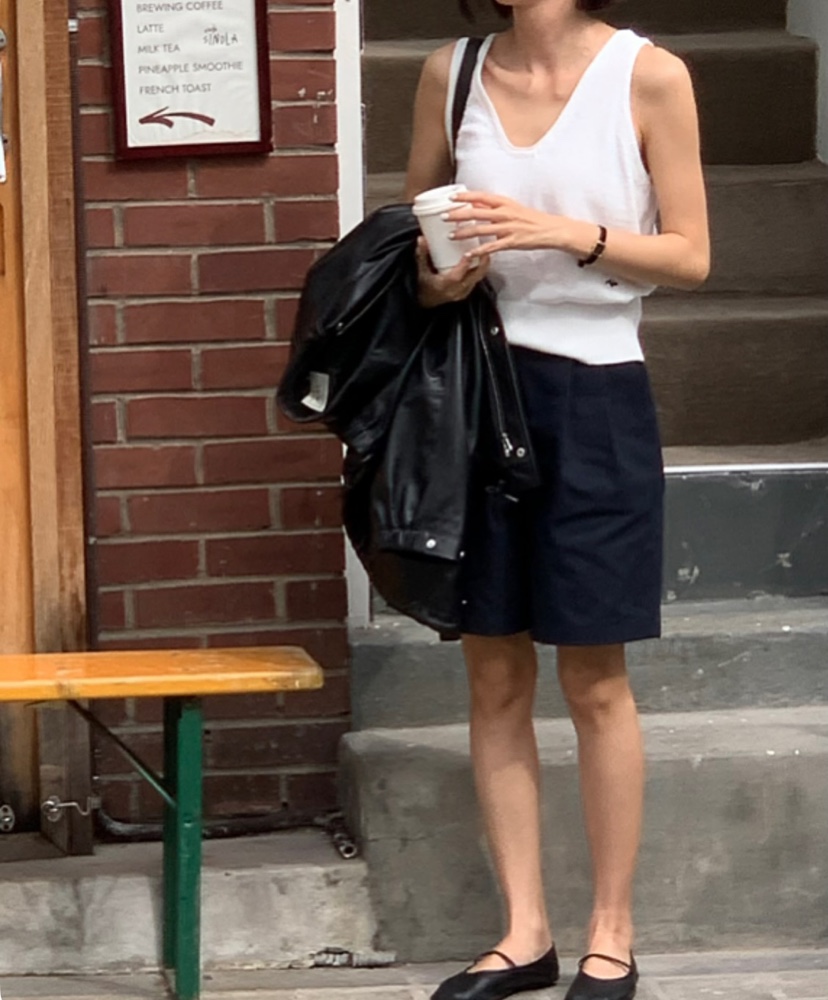 A Flan韓國㊣直郵東大門代購女裝新品時尚推薦熱賣25春夏短褲AFN/A Flan短褲