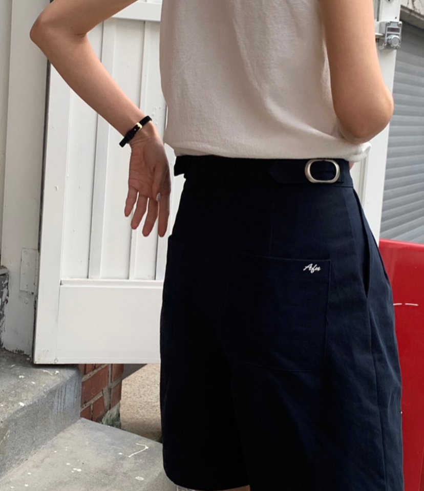 A Flan韓國㊣直郵東大門代購女裝新品時尚推薦熱賣25春夏短褲AFN/A Flan短褲