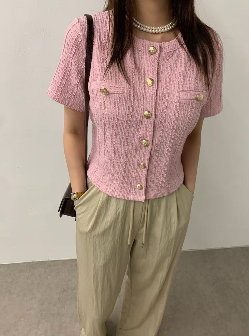 J CRANE-A韓國直郵㊣東大門實拍女裝新款休閑推薦針織衫開衫J CRANE針織衫