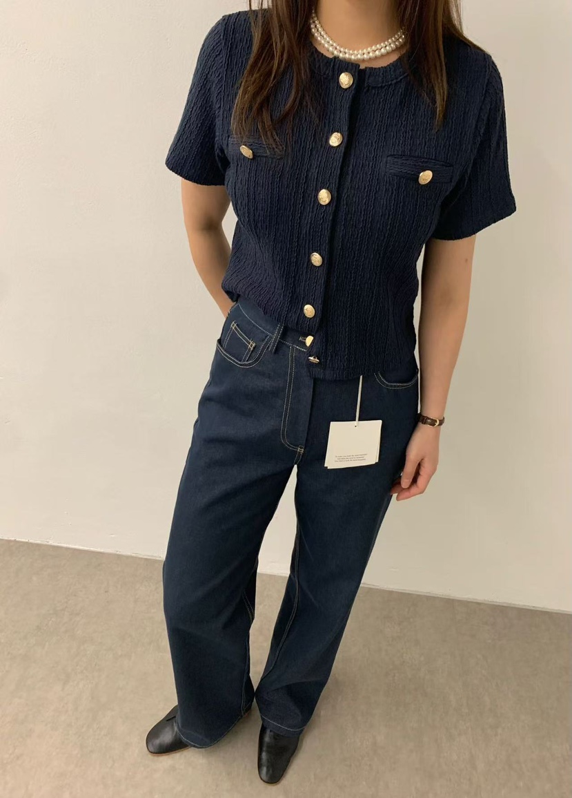 J CRANE-A韓國直郵㊣東大門實拍女裝新款休閑推薦針織衫開衫J CRANE針織衫