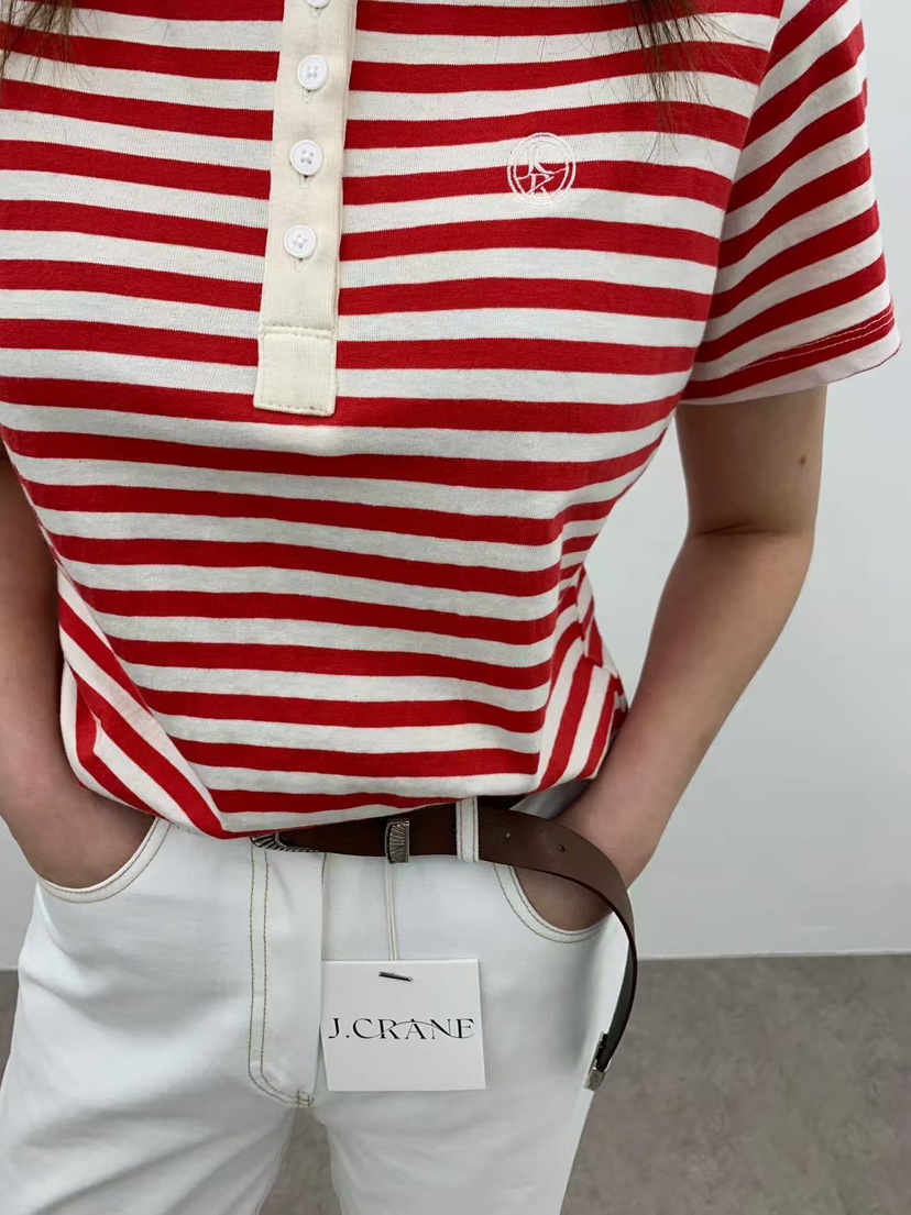 J CRANE-A直郵韓國代購㊣女裝新款時尚推薦熱賣25春夏T恤J CRANET恤