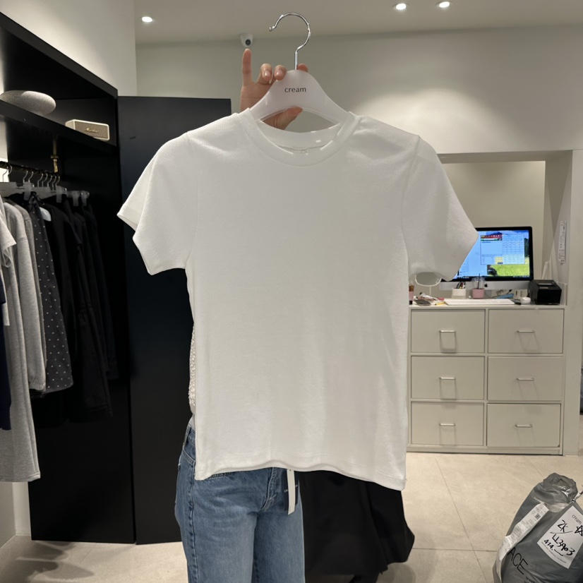 CREAM-P韓國㊣直郵東大門代購女裝新款休閑推薦熱賣25春夏T恤CREAM-PT恤圖色1