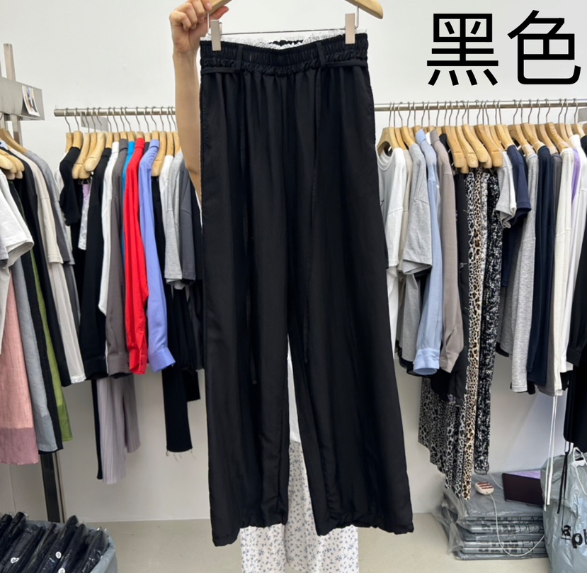 SPECIAL直郵韓國代購㊣女裝新品休閑熱賣推薦25春夏休閑褲含腰繩SPECIAL休閑褲圖色2