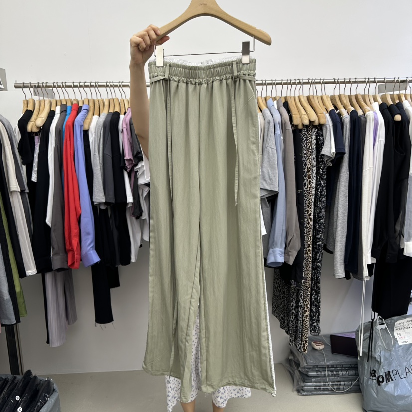 SPECIAL直郵韓國代購㊣女裝新品休閑熱賣推薦25春夏休閑褲含腰繩SPECIAL休閑褲圖色4