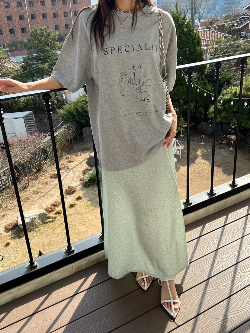 SPECIAL直郵韓國代購㊣女裝新款休閑時尚人氣25春夏推薦長裙SPECIAL長裙
