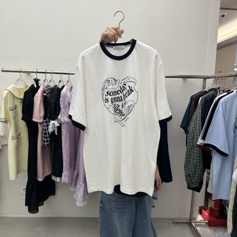ANNA VERRY-P直郵韓國代購㊣女裝新品熱賣25春夏時尚推薦T恤ANNA VERRY/BELIEVET恤