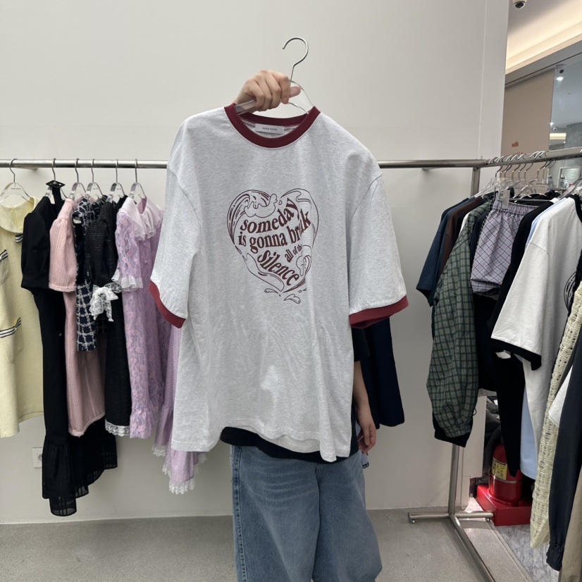 ANNA VERRY-P直郵韓國代購㊣女裝新品熱賣25春夏時尚推薦T恤ANNA VERRY/BELIEVET恤圖色4