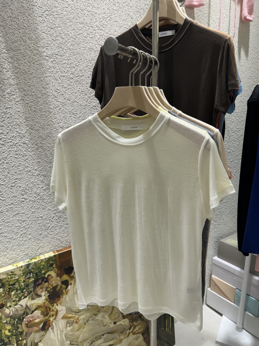 N BROWN韓國直郵㊣女裝新款人氣熱賣推薦25春夏休閑T恤天絲N BROWNT恤圖色3