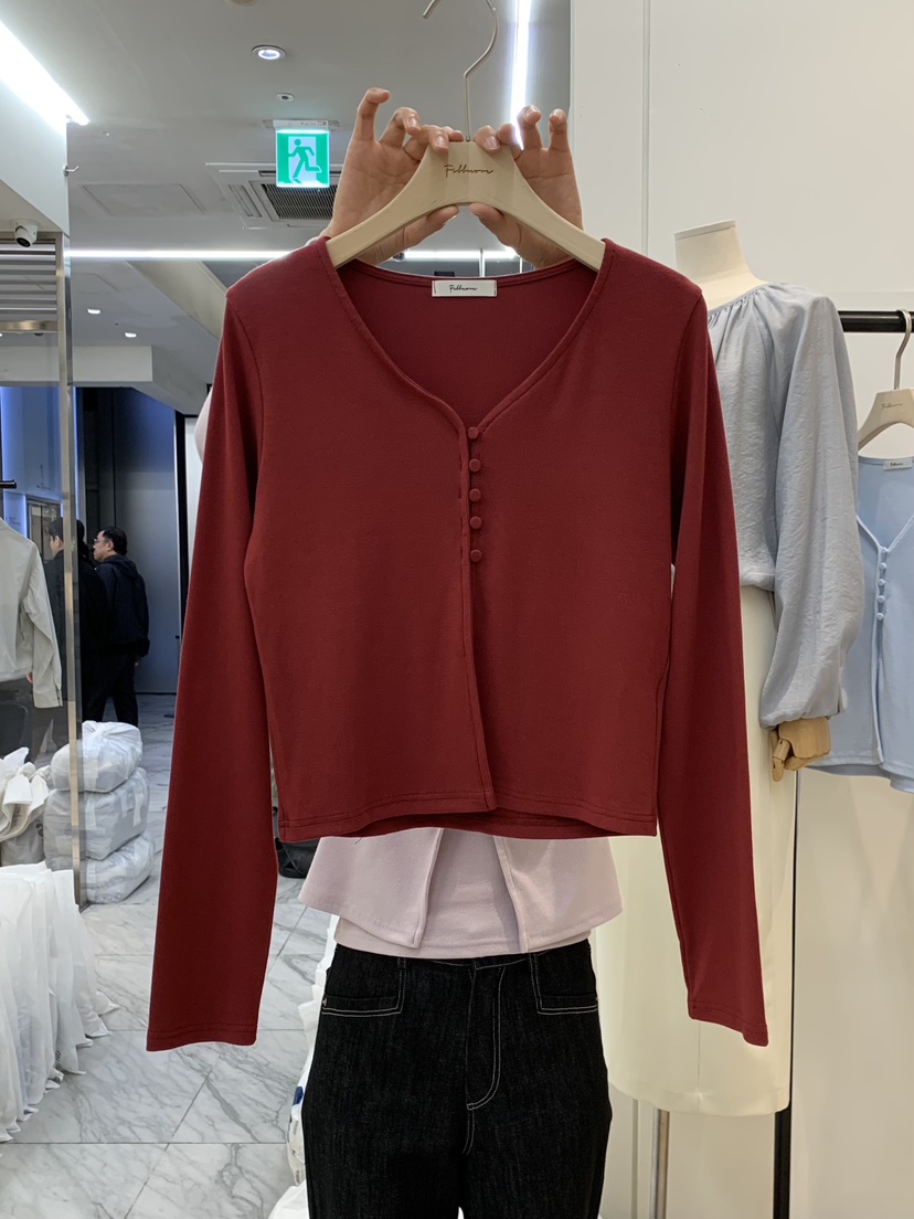 FILLMOR韓國代購女士新品休閑職業時尚熱賣人氣真品針織衫開衫FILLMOR針織衫圖色2