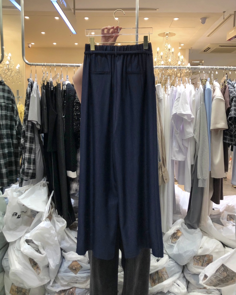 WORK SHOP東大門直郵女士新款人氣25春夏時尚休閑褲含腰帶Work_shop休閑褲