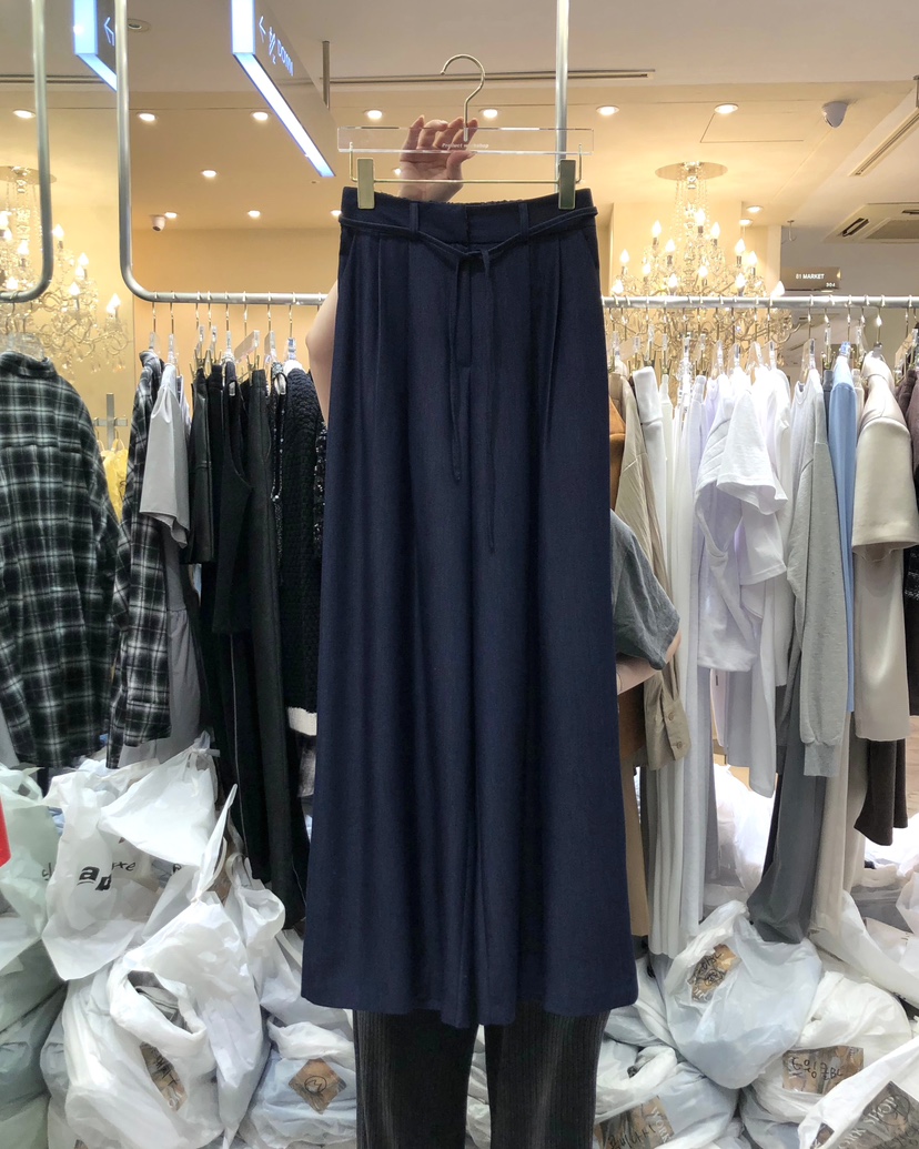 WORK SHOP東大門直郵女士新款人氣25春夏時尚休閑褲含腰帶Work_shop休閑褲