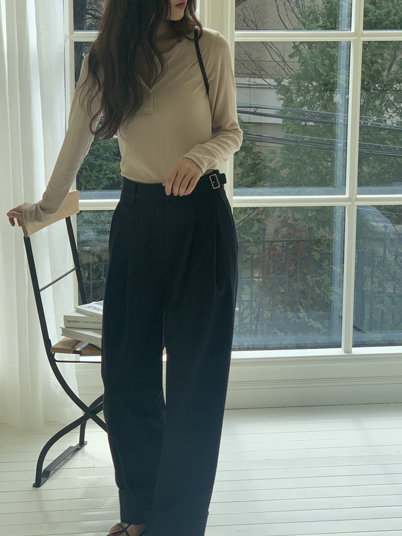 LOGARDEN韓國直郵㊣女裝新款人氣25春夏時尚推薦休閑長袖T恤LO GARDEN長袖T恤
