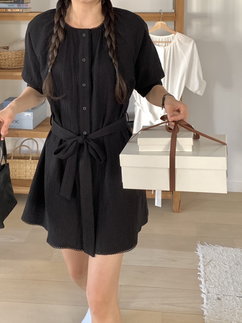 RE:OPENING韓國直郵㊣東大門實拍女裝新品人氣時尚25春夏連衣裙RE:OPENING連衣裙