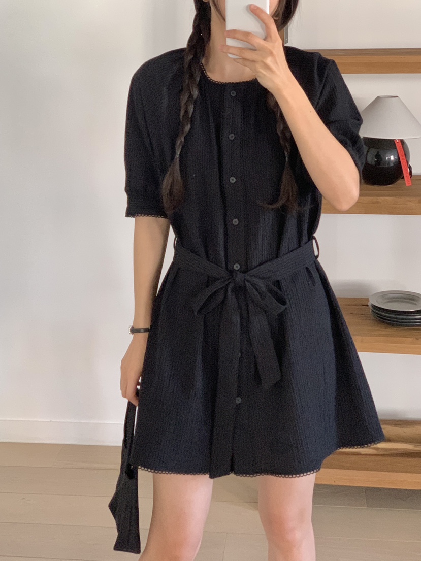RE:OPENING韓國直郵㊣東大門實拍女裝新品人氣時尚25春夏連衣裙RE:OPENING連衣裙