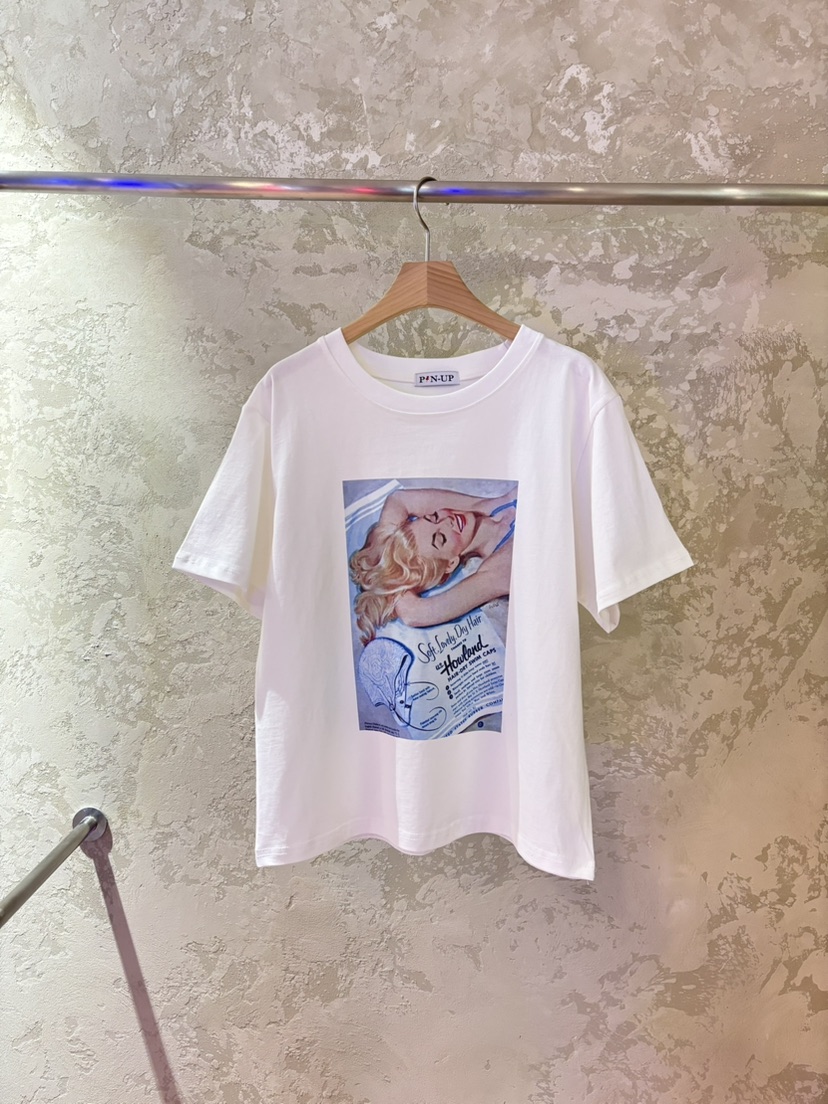 PIN-UP韓國直郵㊣東大門實拍女裝新品25春夏休閑熱賣時尚T恤PIN-UPT恤圖色3