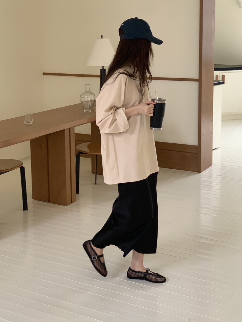 LOGARDEN韓國直郵㊣女裝新品時尚人氣25春夏熱賣休閑長袖T恤LO GARDEN長袖T恤