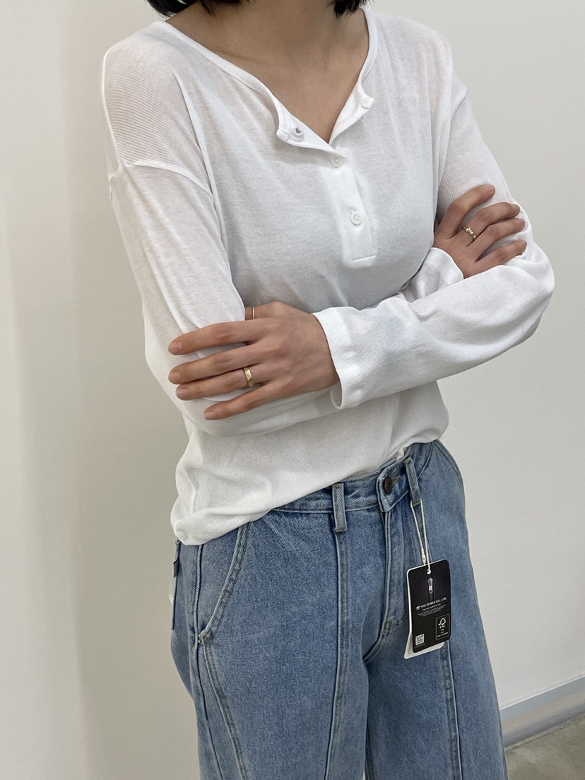 LA_TERRE直郵韓國代購㊣女裝新款25春夏休閑人氣時尚長袖T恤LA_TERRE長袖T恤