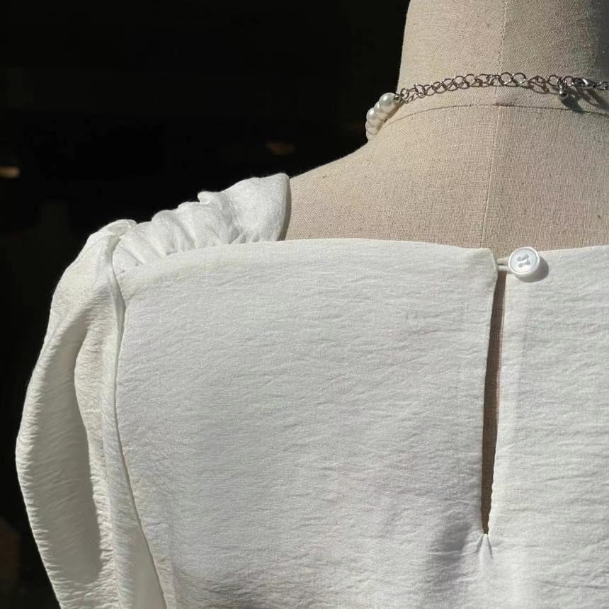 THE ORA直郵韓國代購㊣女裝新品熱賣時尚25春夏襯衫蕾絲衫THE ORA襯衫/蕾絲衫