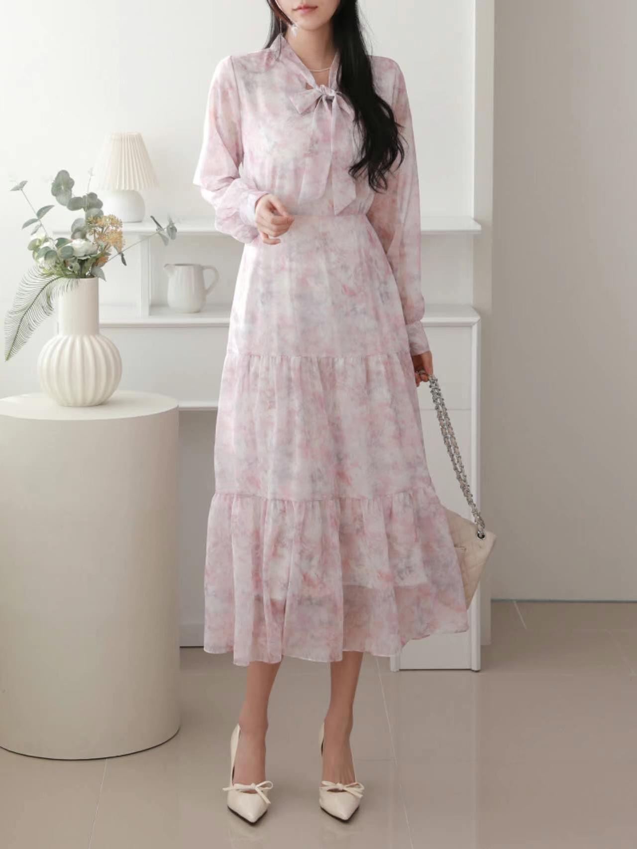 THE ORA韓國直郵㊣女裝新款休閑25春夏熱賣推薦時尚連衣裙THE ORA連衣裙圖色2