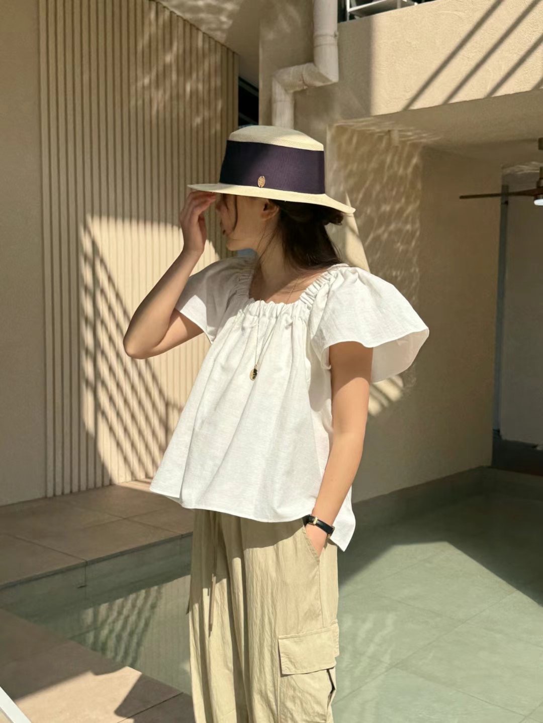There’s韓國直郵㊣女裝新款熱賣時尚推薦25春夏襯衫蕾絲衫There’s襯衫/蕾絲衫