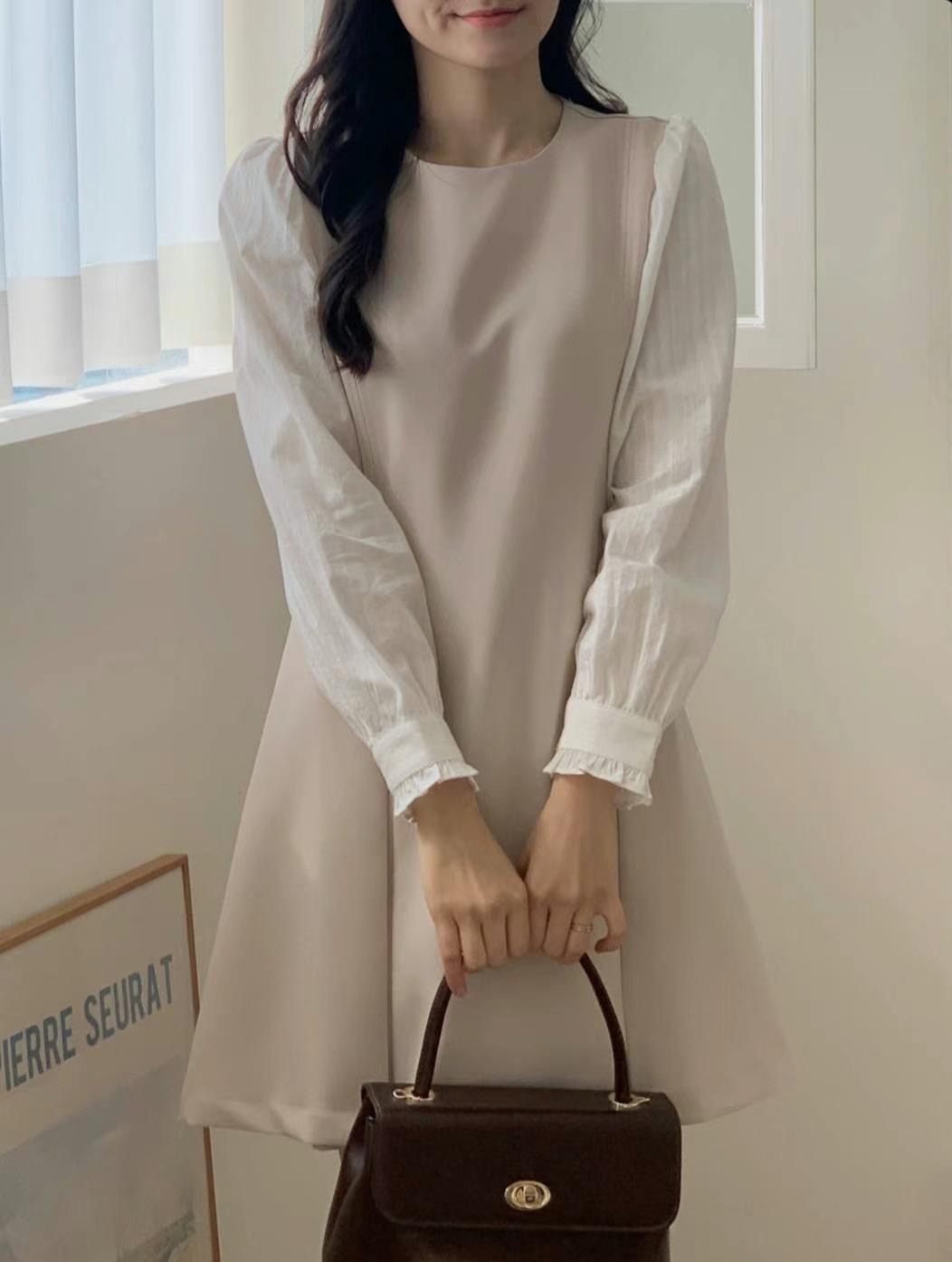 THE ORA直郵韓國代購㊣女裝新品熱賣休閑25春夏推薦連衣裙THE ORA連衣裙