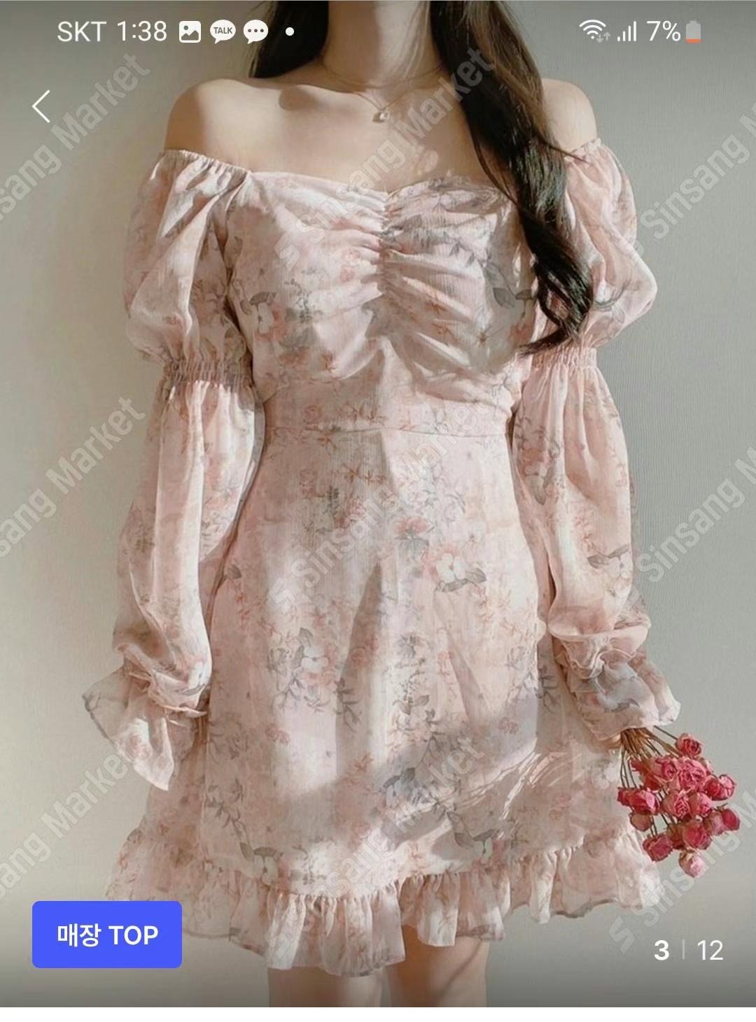 THE ORA韓國直郵㊣東大門實拍女裝新品時尚推薦熱賣連衣裙THE ORA連衣裙圖色1
