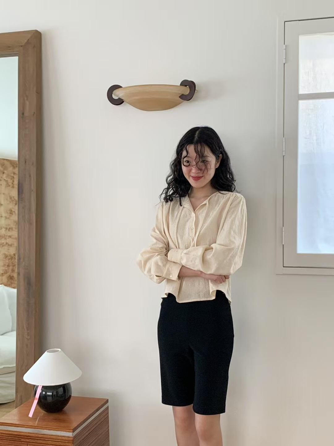 WEATHER韓國直郵㊣東大門實拍女裝新品人氣時尚熱賣襯衫蕾絲衫GOBSLMURI-ot襯衫/蕾絲衫