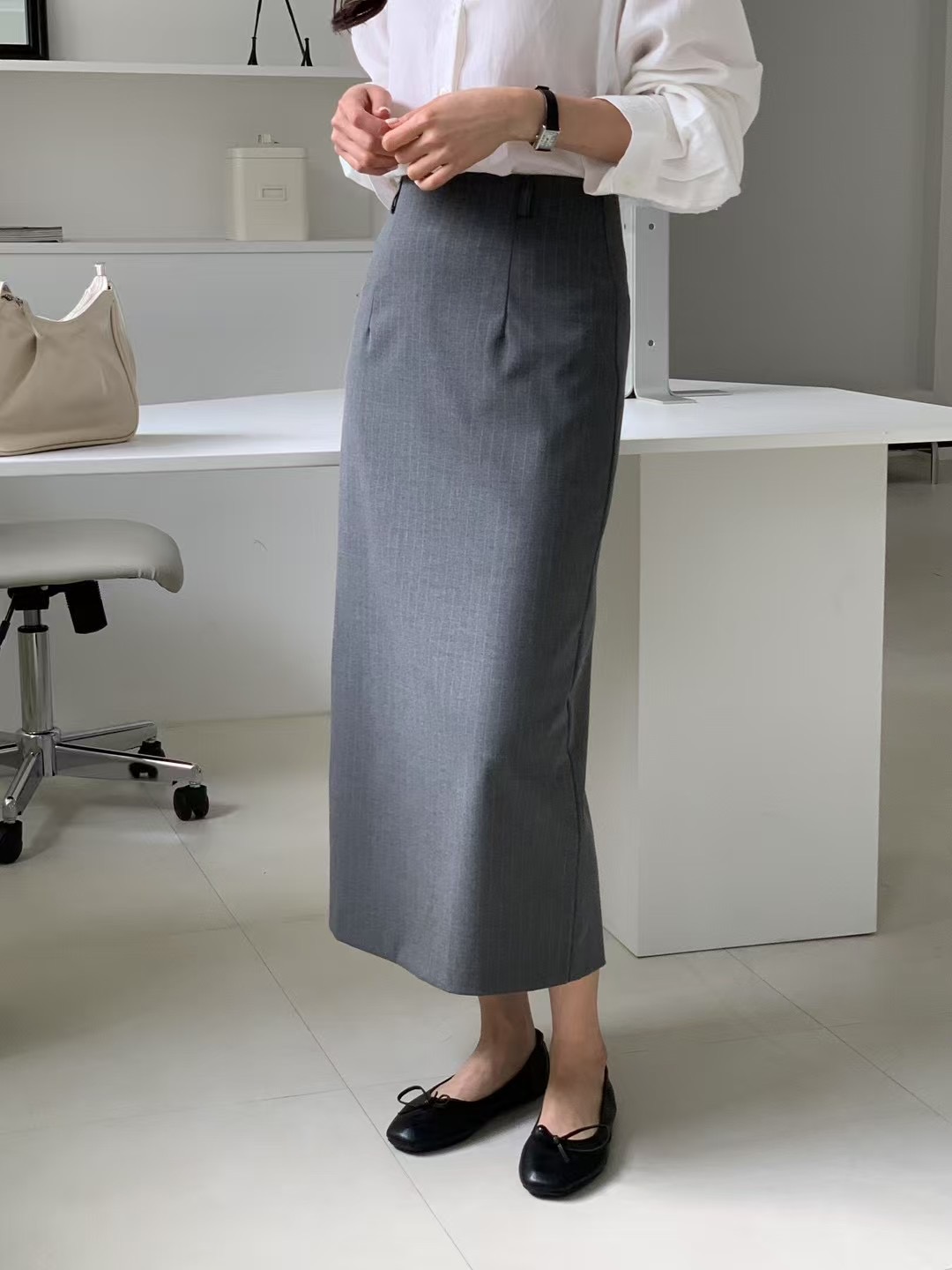 SRAP韓國直郵㊣東大門實拍女裝新款休閑熱賣25春夏人氣長裙SRAP長裙