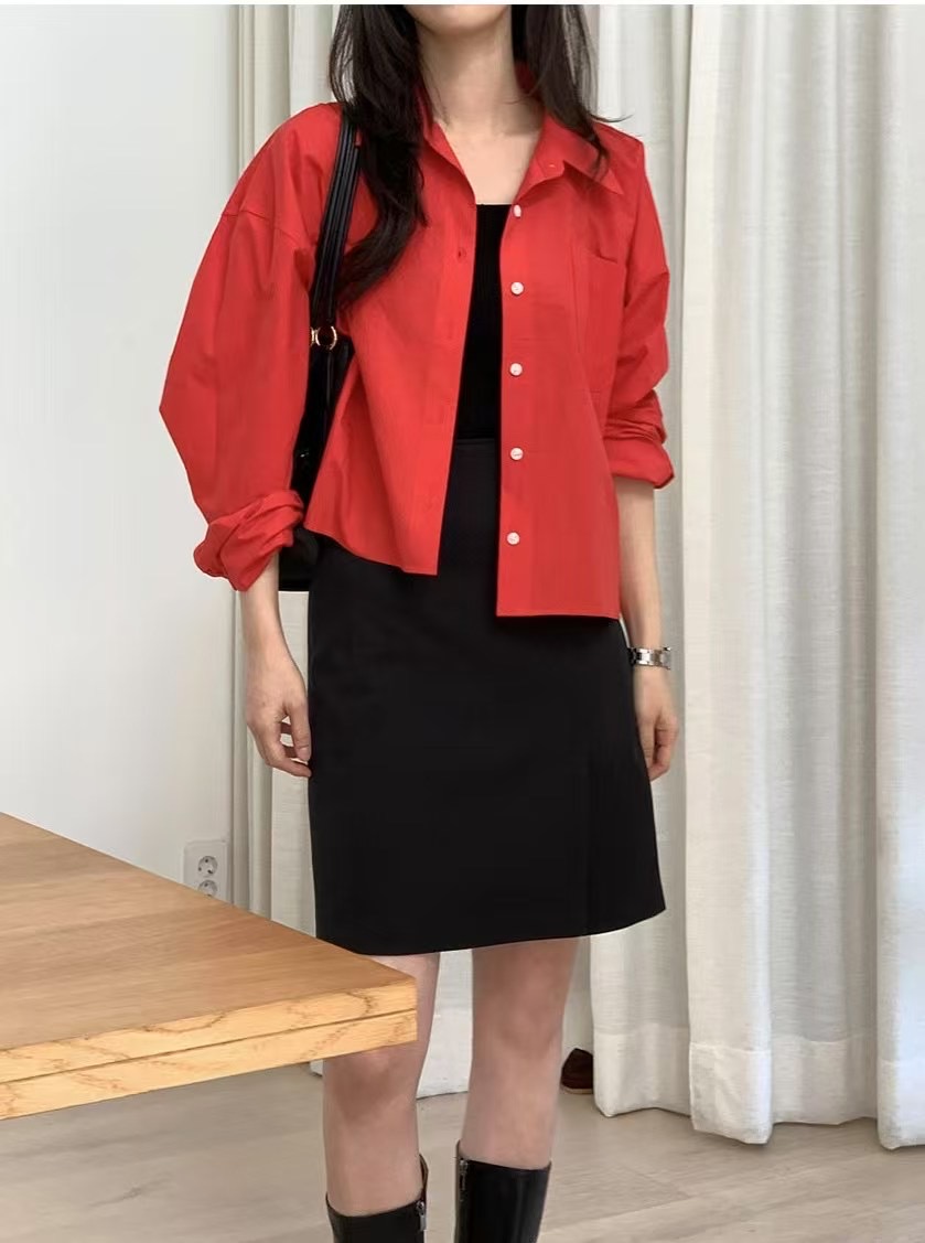 SRAP直郵韓國代購㊣女裝新款25春夏時尚休閑推薦人氣熱賣短裙SRAP短裙