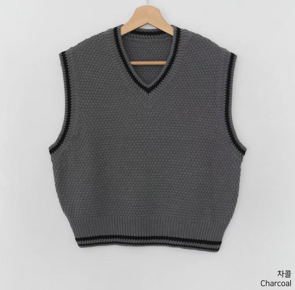 KNITPIA-니트피아-T直郵韓國代購㊣女裝新品休閑吊帶背心TWELVE-OT吊帶/背心圖色2