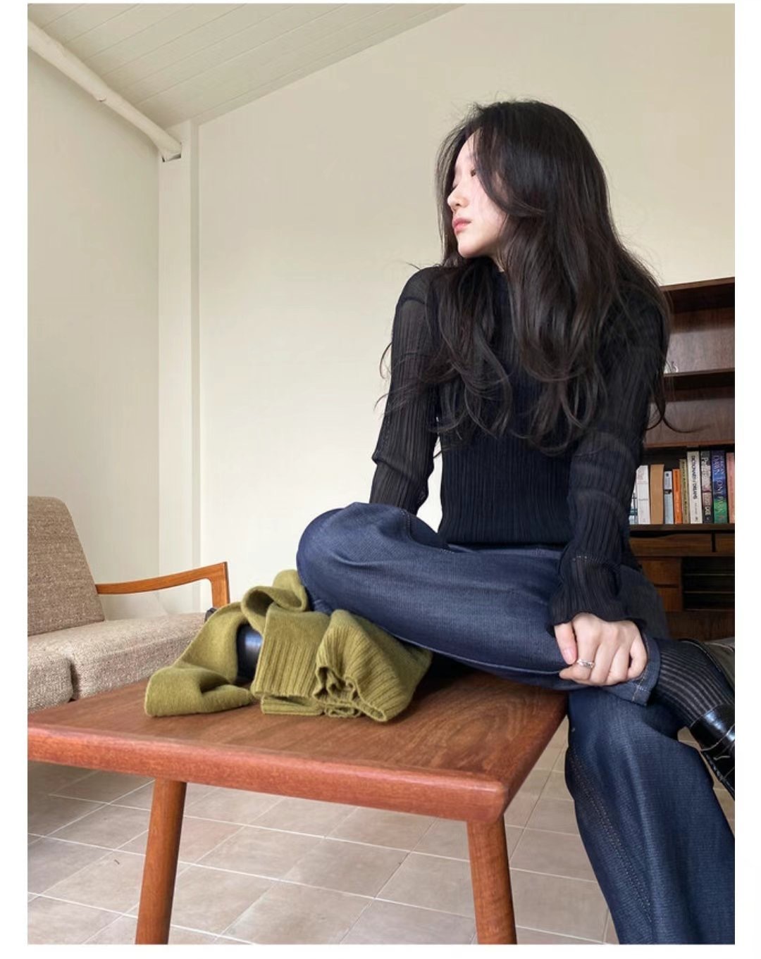 MORNBAKER韓國直郵㊣東大門實拍女裝新款人氣休閑推薦針織衫MORNBAKER針織衫