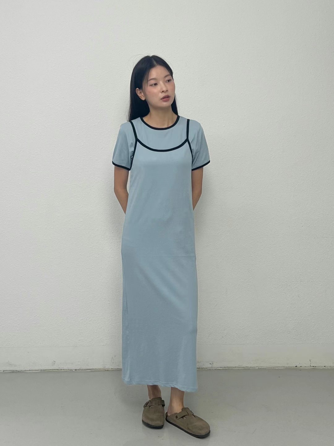 THEBARN直郵韓國代購㊣女裝新品人氣熱賣25春夏連衣裙不含內搭THEBARN連衣裙