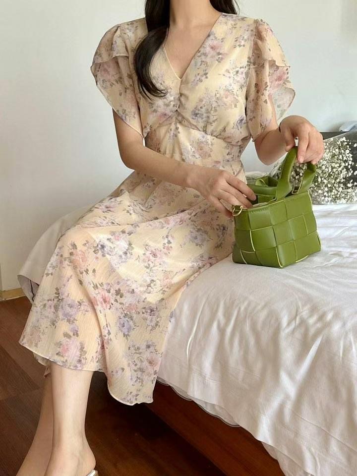 THE ORA韓國直郵㊣東大門實拍女裝新款時尚25春夏熱賣連衣裙THE ORA連衣裙