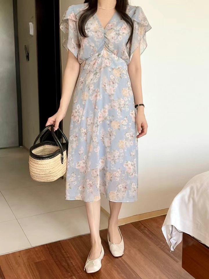 THE ORA韓國直郵㊣東大門實拍女裝新款時尚25春夏熱賣連衣裙THE ORA連衣裙