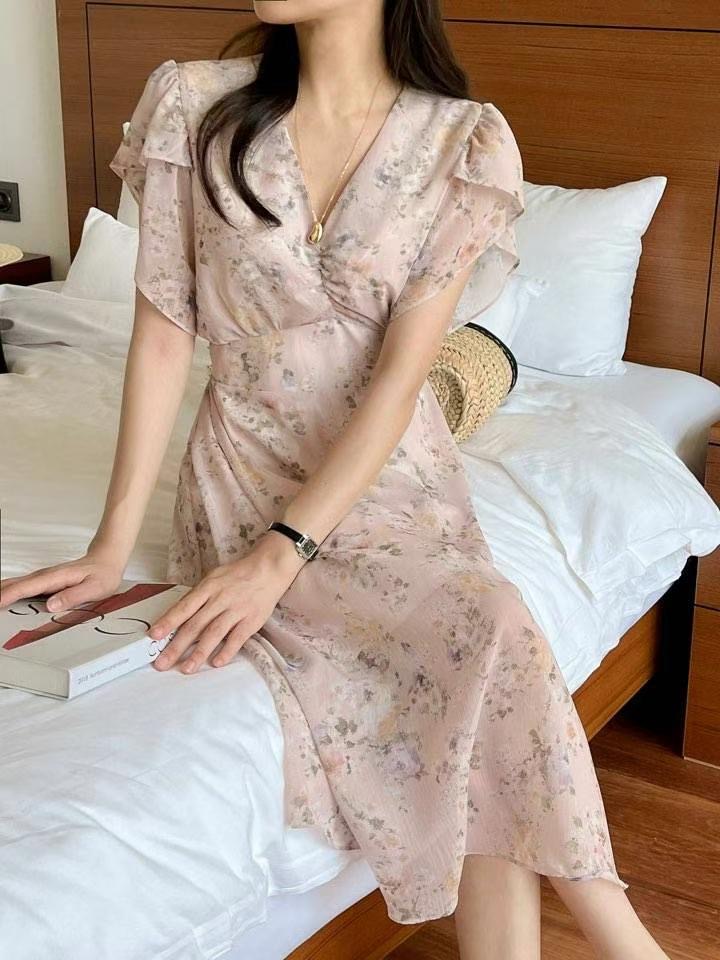 THE ORA韓國直郵㊣東大門實拍女裝新款時尚25春夏熱賣連衣裙THE ORA連衣裙