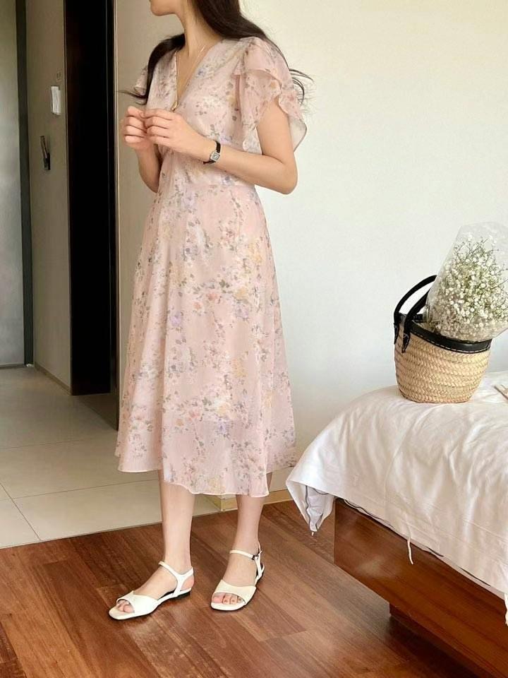 THE ORA韓國直郵㊣東大門實拍女裝新款時尚25春夏熱賣連衣裙THE ORA連衣裙