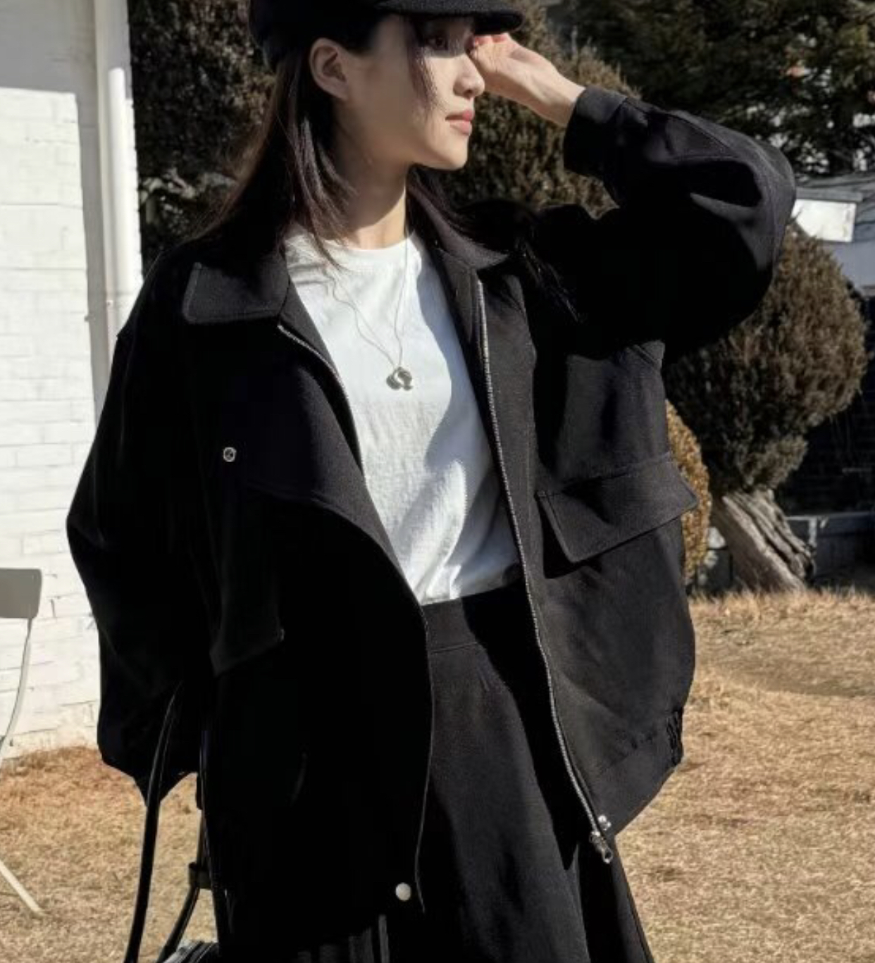 There’s直郵韓國代購㊣女裝新品人氣時尚熱賣25春夏休閑夾克There’s夾克圖色2