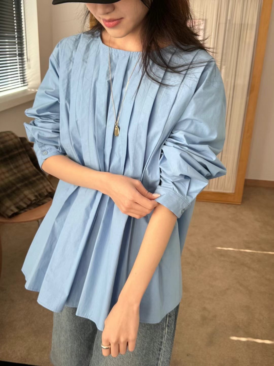 There’s韓國直郵㊣東大門實拍女裝新款人氣熱賣襯衫蕾絲衫There’s襯衫/蕾絲衫
