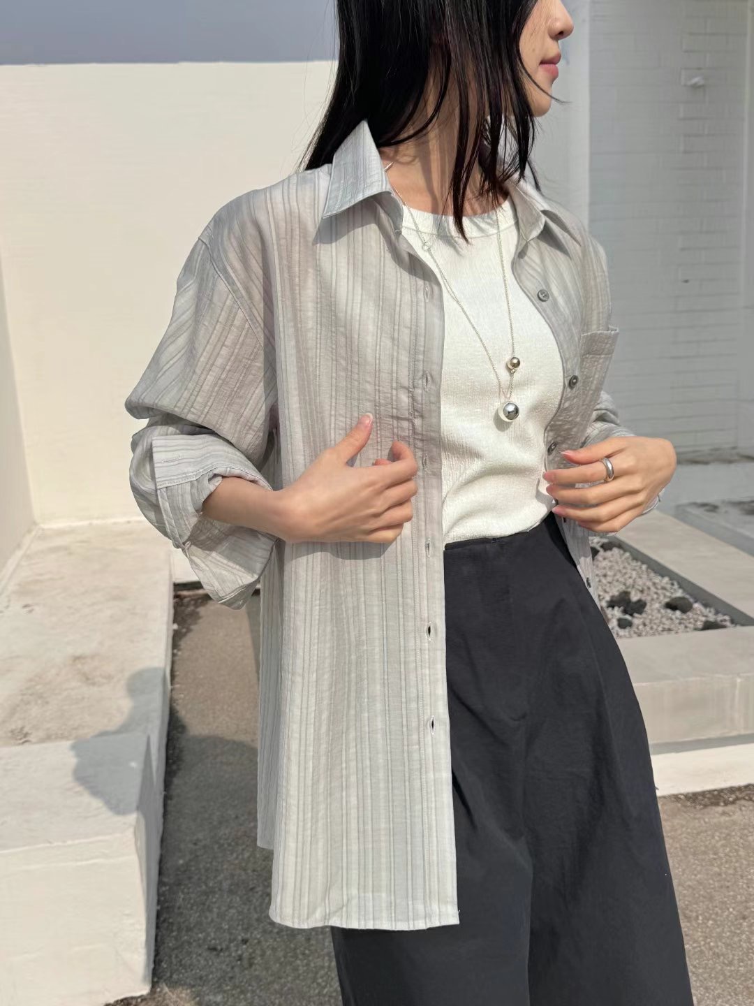 There’s韓國㊣直郵東大門代購女裝新品熱賣人氣襯衫蕾絲衫There’s襯衫/蕾絲衫圖色2