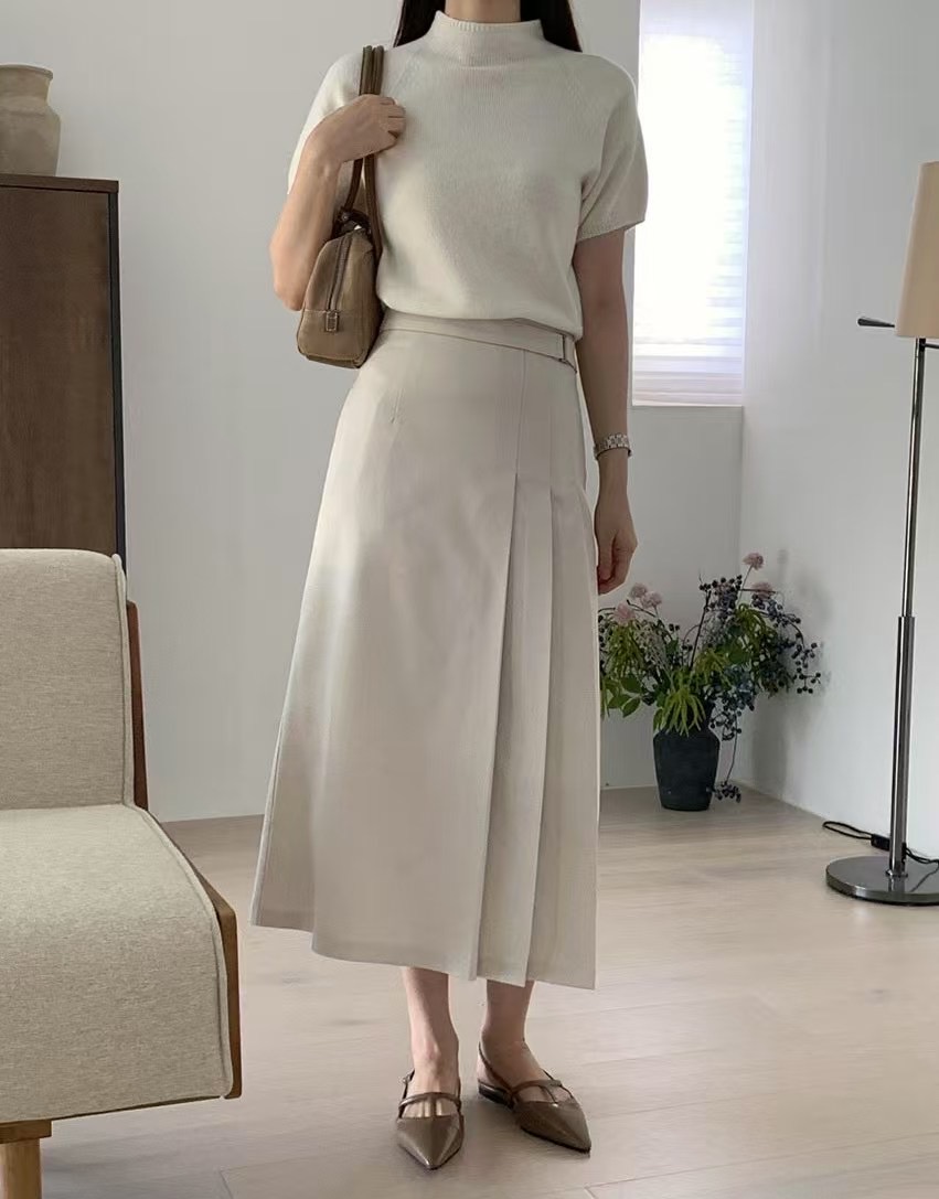 SRAP直郵韓國代購㊣女裝新品推薦休閑時尚25春夏熱賣人氣長裙SRAP長裙