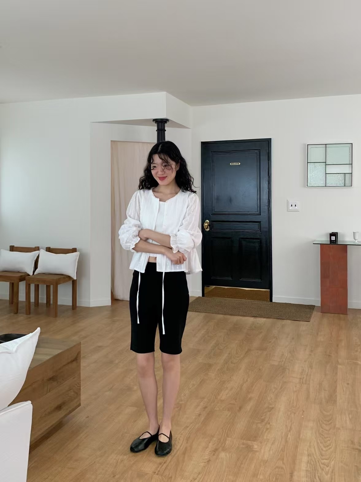 WEATHER韓國直郵㊣女裝新款休閑人氣25春夏時尚熱賣襯衫蕾絲衫GOBSLMURI-ot襯衫/蕾絲衫