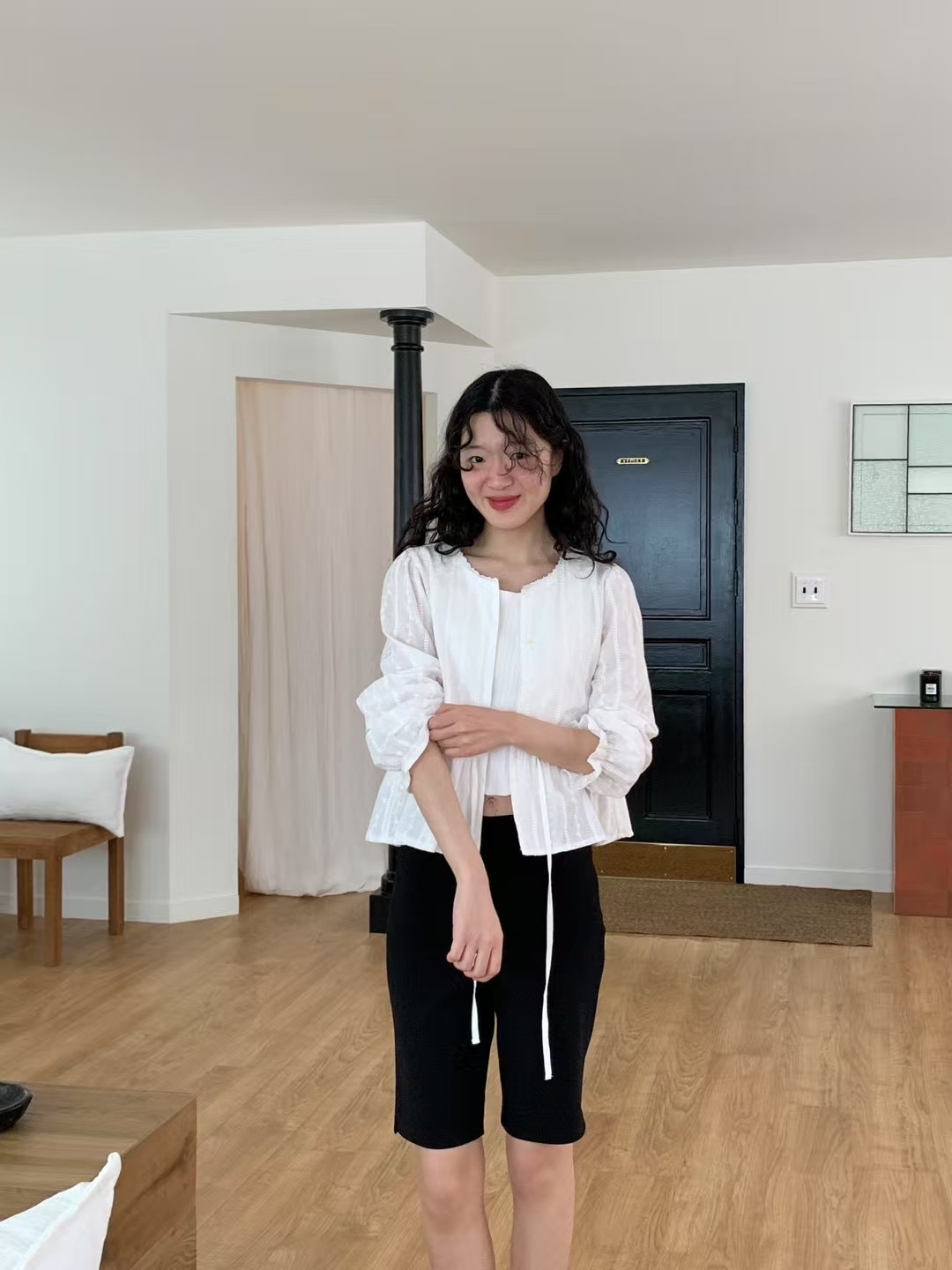WEATHER韓國直郵㊣女裝新款休閑人氣25春夏時尚熱賣襯衫蕾絲衫GOBSLMURI-ot襯衫/蕾絲衫