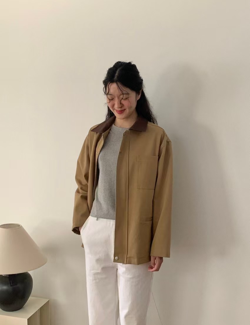 WEATHER韓國直郵㊣女裝新款休閑時尚熱賣推薦25春夏人氣夾克GOBSLMURI-ot夾克