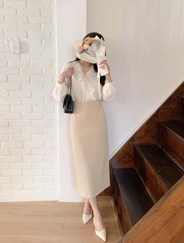 SRAP韓國直郵㊣女裝新品熱賣人氣25春夏推薦休閑時尚長裙SRAP長裙