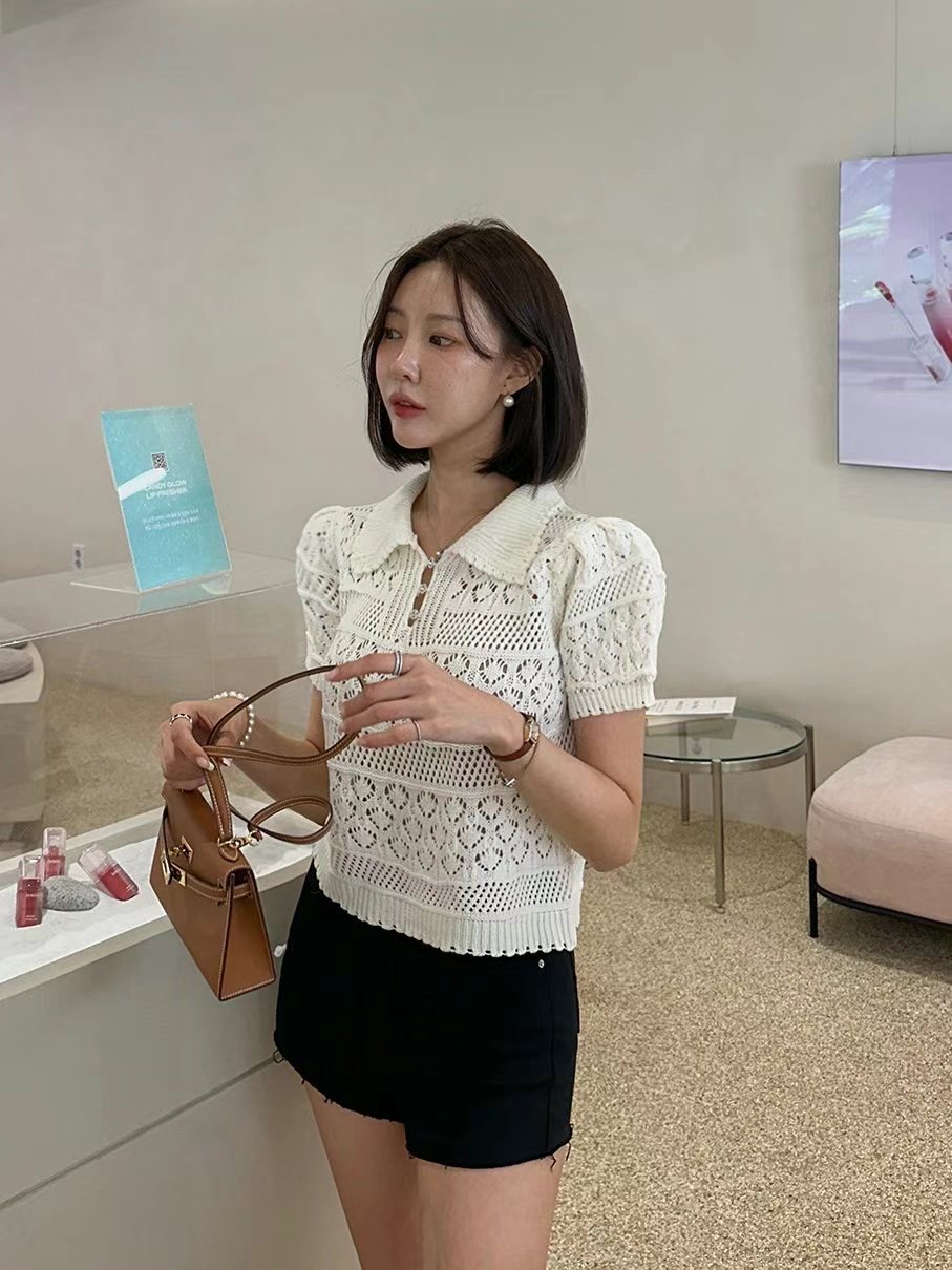 THEBARN韓國直郵㊣女裝新品人氣時尚熱賣推薦25春夏休閑針織衫THEBARN針織衫