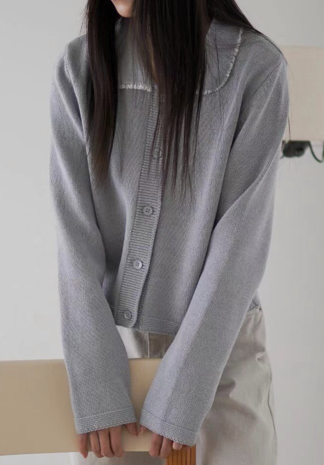 MORNBAKER韓國直郵㊣女裝新品休閑推薦人氣熱賣針織衫蕾絲開衫MORNBAKER針織衫