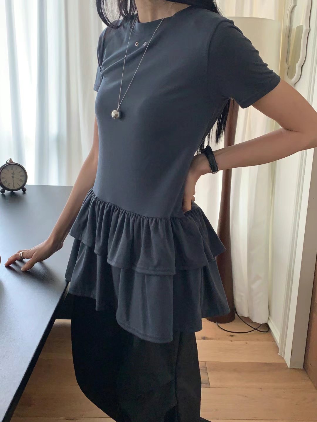 DIPPING直郵韓國代購㊣女裝新品休閑熱賣時尚25春夏人氣連衣裙DIPPING連衣裙圖色2