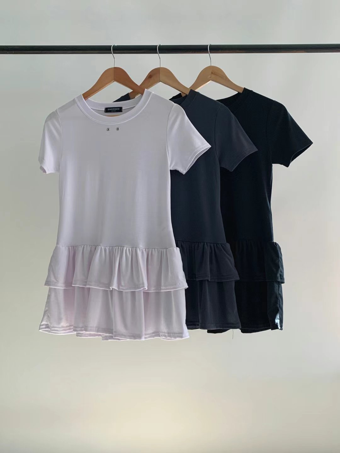DIPPING直郵韓國代購㊣女裝新品休閑熱賣時尚25春夏人氣連衣裙DIPPING連衣裙圖色3左三色