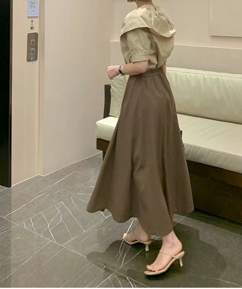 MELON直郵韓國代購㊣女裝新品時尚推薦25春夏熱賣休閑人氣長裙MELON長裙